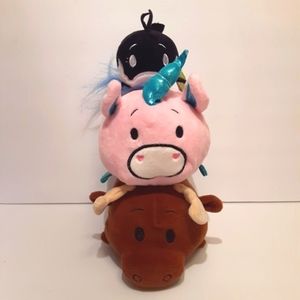 BUN BUN! Stackable Plush, Orca,  Pink Unicorn and Moose.